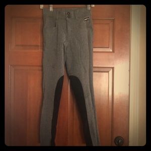 Kerrits Knee Patch Riding Breeches XS GRAY